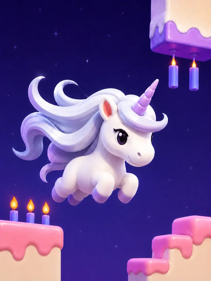 Candy Cloud Jump game world preview