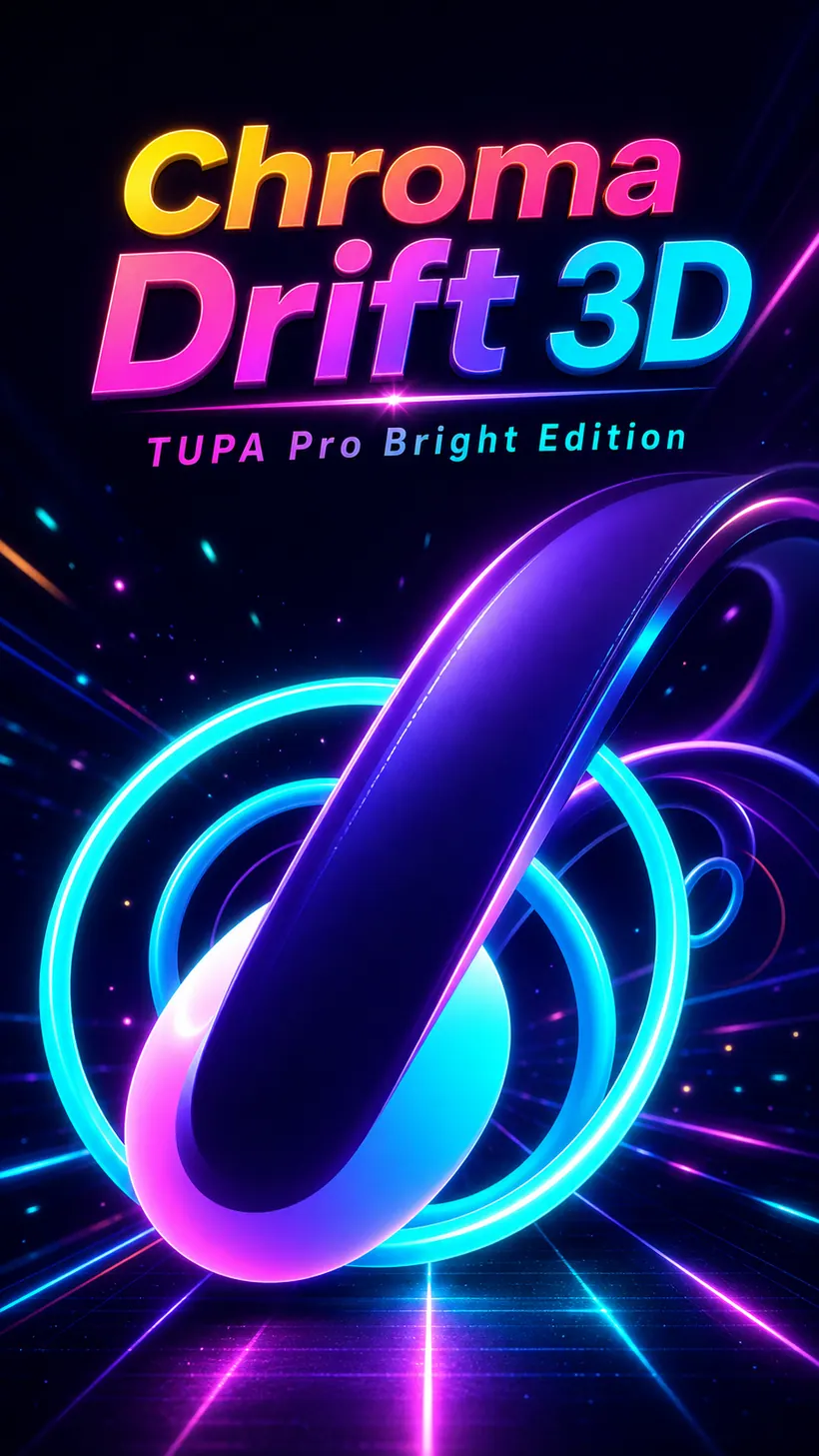 Chroma Drift 3D game world preview