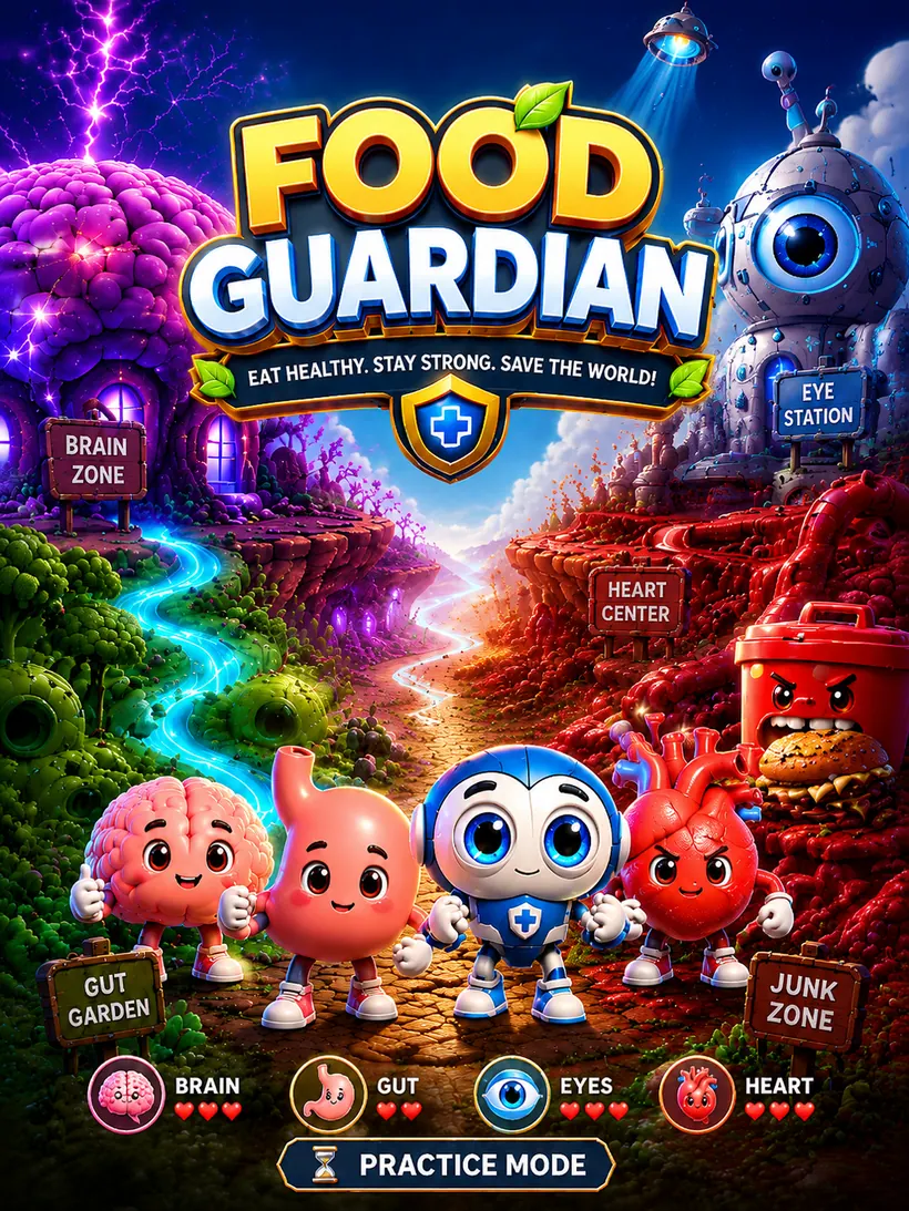 Food Guardian game world preview