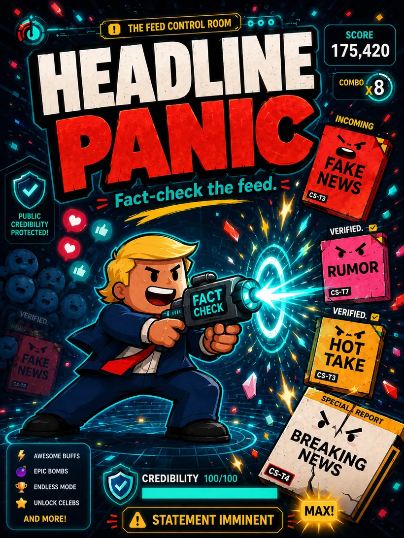 Headline Panic game world preview